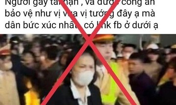 Xử phạt người đăng thông tin sai về vụ va chạm trên đường Trần Cung