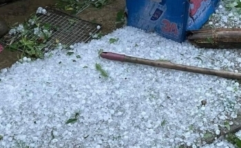 Mưa đá liên tục xuất hiện ở Sơn La gây thiệt hại nặng nề