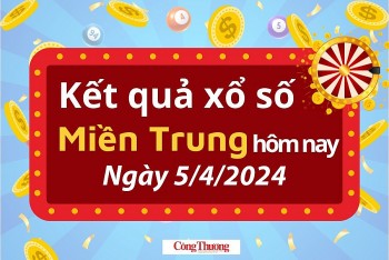 Kết quả Xổ số miền Trung ngày 5/4/2024, KQXSMT ngày 5 tháng 4, XSMT 5/4, xổ số miền Trung hôm nay
