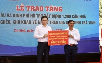 Petrovietnam tài trợ xây dựng 400 căn nhà cho người nghèo tại tỉnh Trà Vinh