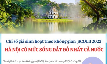 Infographic: Hà Nội có mức sinh hoạt đắt đỏ nhất cả nước