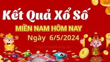 XSMN 6/5, Kết quả xổ số miền Nam hôm nay 6/5/2024, xổ số miền Nam ngày 6 tháng 5, trực tiếp XSMN 6/5