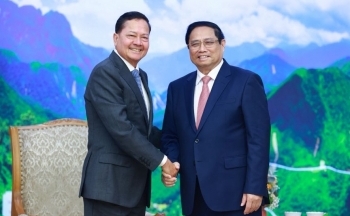 Thủ tướng Chính phủ Phạm Minh Chính tiếp Phó Thủ tướng Campuchia Neth Savoeun