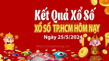 XSHCM 25/5, Kết quả xổ số TP.HCM hôm nay 25/5/2024, KQXSHCM thứ Bảy ngày 25 tháng 5