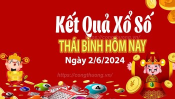 XSTB 2/6, Kết quả xổ số Thái Bình hôm nay 2/6/2024, KQXSTB Chủ nhật ngày 2 tháng 6