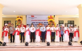 Petrovietnam và BSR khánh thành công trình Trường THCS Đông Sơn, tỉnh Thái Bình