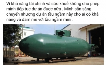 Dự án tàu ngầm Trường Sa ''made in Vietnam'' bất ngờ bị chủ nhân rao bán