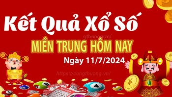 XSMT 11/7, Kết quả xổ số miền Trung hôm nay 11/7/2024, xổ số miền Trung ngày 11 tháng 7,trực tiếp XSMT 11/7