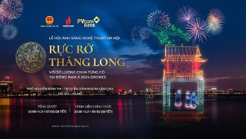 Petrovietnam và PVcomBank đồng hành cùng Thành phố Hà Nội tổ chức trình diễn ánh sáng nghệ thuật với 2.024 drones
