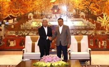 Chủ tịch Hà Nội Trần Sỹ Thanh tiếp Chủ tịch Ngân hàng Đầu tư Cơ sở hạ tầng Châu Á