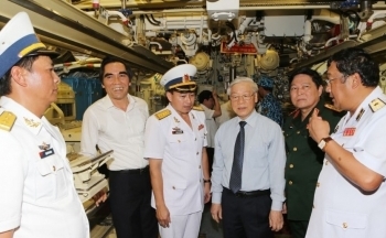 Bộ đội Hải quân khắc ghi lời dạy của Tổng Bí thư Nguyễn Phú Trọng