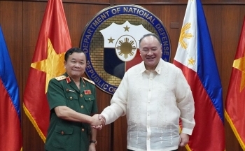 Thượng tướng Hoàng Xuân Chiến dẫn đầu đoàn công tác Bộ Quốc phòng thăm Philippines