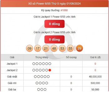 Vietlott 3/8, kết quả xổ số Vietlott hôm nay ngày 3/8/2024, Vietlott Power 6/55 3/8