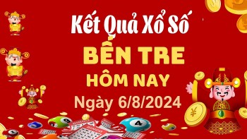 XSBTR 6/8, Kết quả xổ số Bến Tre hôm nay 6/8/2024, KQXSBTR thứ Ba ngày 6 tháng 8
