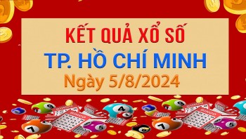 XSHCM 5/8, xổ số TP.HCM ngày 5 tháng 8. Kết quả xổ số TP.HCM Thứ Hai ngày 5/8/2024