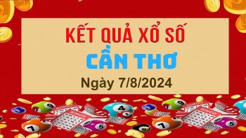 XSCT 7/8, xổ số Cần Thơ ngày 7 tháng 8. Kết quả xổ số Cần Thơ Thứ Tư ngày 7/8/2024