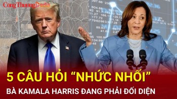 Bầu cử Mỹ 2024: Bà Kamala Harris đối mặt 5 câu hỏi ''nhức nhối