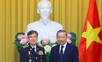 Tổng Bí thư, Chủ tịch nước Tô Lâm tiếp Tư lệnh Cảnh sát biển Hàn Quốc Kim Jong Uk