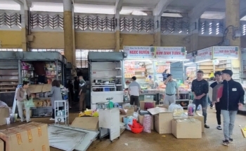Tạm dừng hoạt động kinh doanh tại tầng trệt, Khu A chợ Đà Lạt để nâng cấp, sửa chữa