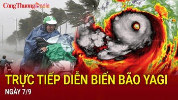 TRỰC TIẾP diễn biến bão Yagi: Hà Nội đang ở 'tâm bão' Yagi, gió rít kinh hoàng