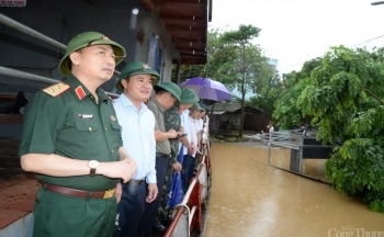 Hà Nội: Kiểm tra công tác ứng phó với mưa lũ tại huyện Ba Vì