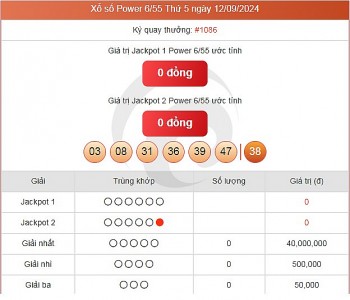 Vietlott 17/9, kết quả xổ số Vietlott hôm nay ngày 17/9/2024, Vietlott Power 6/55 17/9