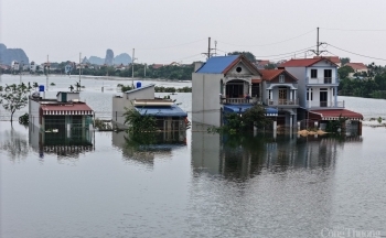 Hà Nội: Huyện Mỹ Đức vẫn chìm trong biển nước
