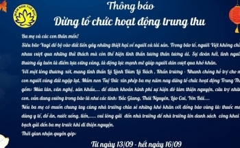 Nhiều trường học dừng tổ chức Trung thu lấy kinh phí hỗ trợ các địa phương thiệt hại do bão lũ