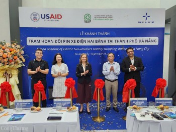 Đà Nẵng: Khánh thành trạm hoán đổi pin xe điện hai bánh đầu tiên