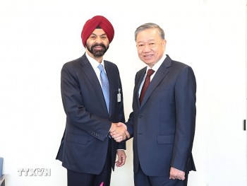 Tổng Bí thư, Chủ tịch nước Tô Lâm tiếp Chủ tịch Ngân hàng Thế giới Ajay Banga