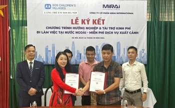 Công ty Mirai International tài trợ miễn phí cho thanh niên Làng Trẻ Em SOS đi làm tại Nhật