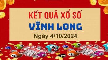 XSVL 4/10, Kết quả xổ số Vĩnh Long hôm nay 4/10/2024, KQXSVL thứ Sáu ngày 4 tháng 10