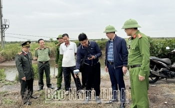 Nam Định hoàn thành đo đạc đất đợt 3 tại khu vực Cồn Xanh
