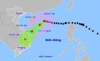 Dự báo thời tiết hôm nay ngày 10/11/2024: Bão số 7 giữ cường độ giật cấp 17, di chuyển chậm lại