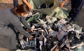 Hải Dương: Tiêu hủy gần 100 đôi giày thể thao giả mạo nhãn hiệu Adidas
