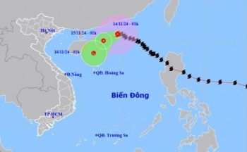 Tin bão số 8 mới nhất hôm nay 14/11: Bão số 8 giảm cường độ, giật cấp 10, biển động mạnh