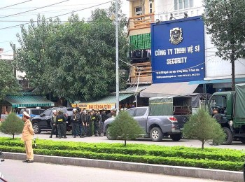 Thanh Hóa: Hàng chục cảnh sát xuất hiện tại trụ sở Công ty TNHH vệ sĩ Security
