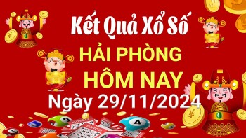 XSHP 29/11, Kết quả xổ số Hải Phòng hôm nay 29/11/2024, KQXSHP thứ Sáu ngày 29 tháng 11