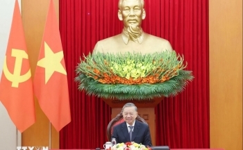 Tổng Bí thư Tô Lâm điện đàm với Tổng Bí thư, Chủ tịch nước Lào Thongloun Sisoulith