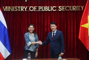 Bộ trưởng Bộ Công an Lương Tam Quang tiếp Đại sứ Thái Lan Urawadee Sriphiromya