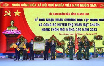 Huyện Thọ Xuân (Thanh Hóa): Đón nhận Bằng công nhận đạt chuẩn nông thôn mới nâng cao
