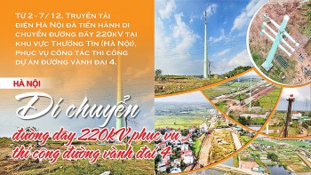 Hà Nội di chuyển, cải tạo đường dây 220kV phục vụ thi công đường vành đai 4
