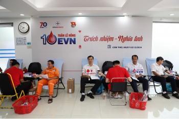 EVNGENCO2 hiến tặng 111 đơn vị máu trong ngày đầu tiên tổ chức Tuần lễ hồng EVN lần thứ X