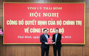 Công bố quyết định chuẩn y đồng chí Nguyễn Khắc Thận giữ chức Bí thư Tỉnh ủy Thái Bình