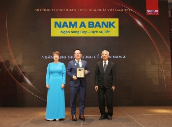 Nam A Bank lọt top 50 công ty kinh doanh hiệu quả nhất Việt Nam 2024