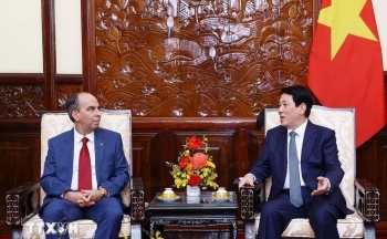 Chủ tịch nước Lương Cường tiếp Đại sứ các nước trình quốc thư