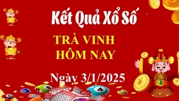 XSTV 3/1, Kết quả xổ số Trà Vinh hôm nay 3/1/2025, KQXSTV