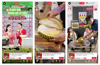 Lần đầu diễn ra megalive sầu riêng cấp đông OCOP 5 sao