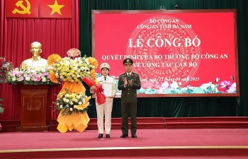 Tin nhân sự 14/1: Bổ nhiệm nữ lãnh đạo công an tỉnh