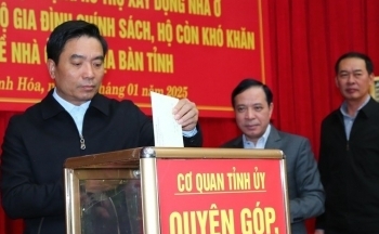Tỉnh Thanh Hóa đồng loạt ủng hộ xây nhà cho hộ nghèo